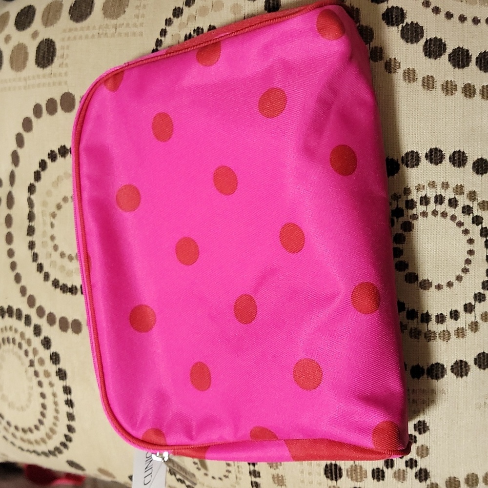 Clinique × Kate Spade Polka Dot Makeup Bag Cosmetic Pouch - Picture 4 of 5